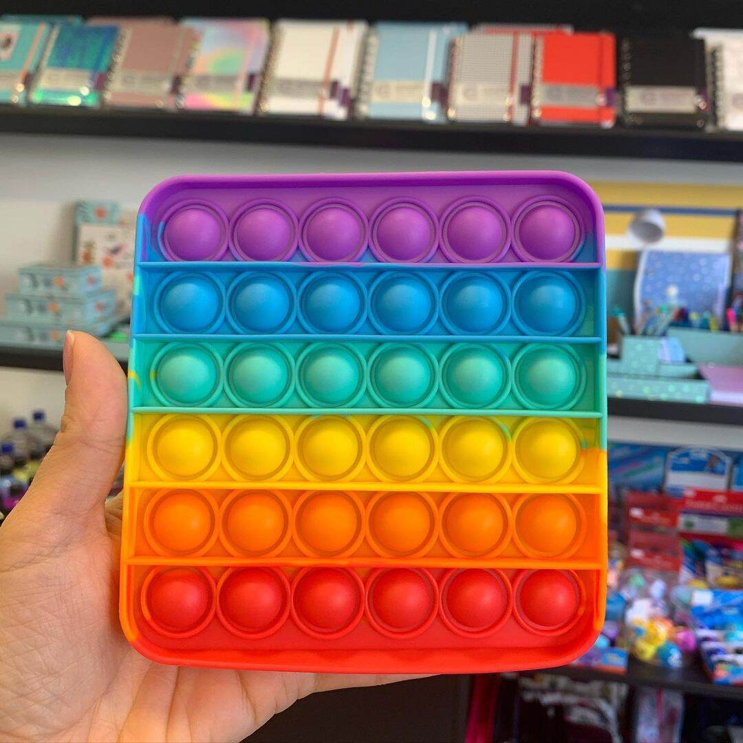 Detail Pop It Kotak Rainbow Nomer 30