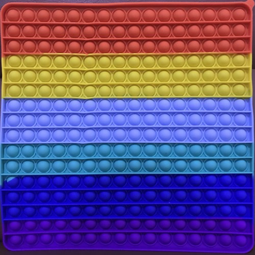 Detail Pop It Kotak Rainbow Nomer 32