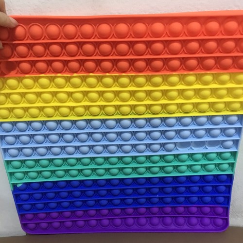 Detail Pop It Kotak Rainbow Nomer 35