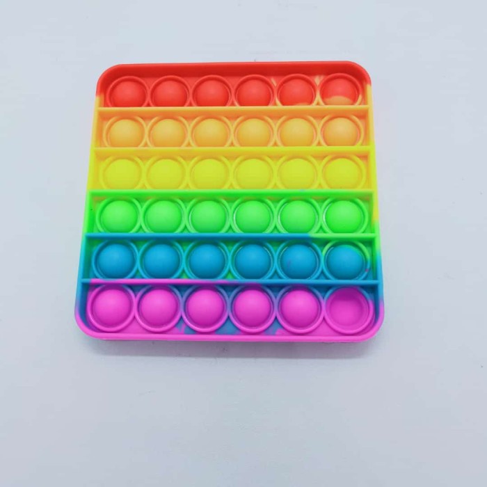 Detail Pop It Kotak Rainbow Nomer 38