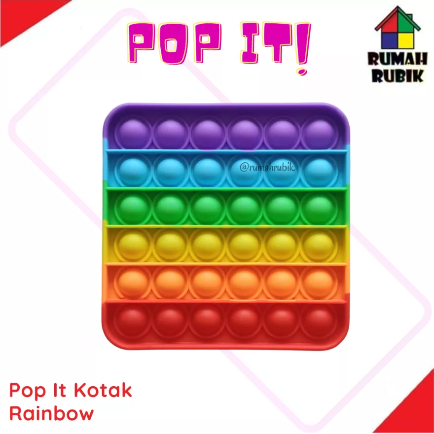 Detail Pop It Kotak Rainbow Nomer 4