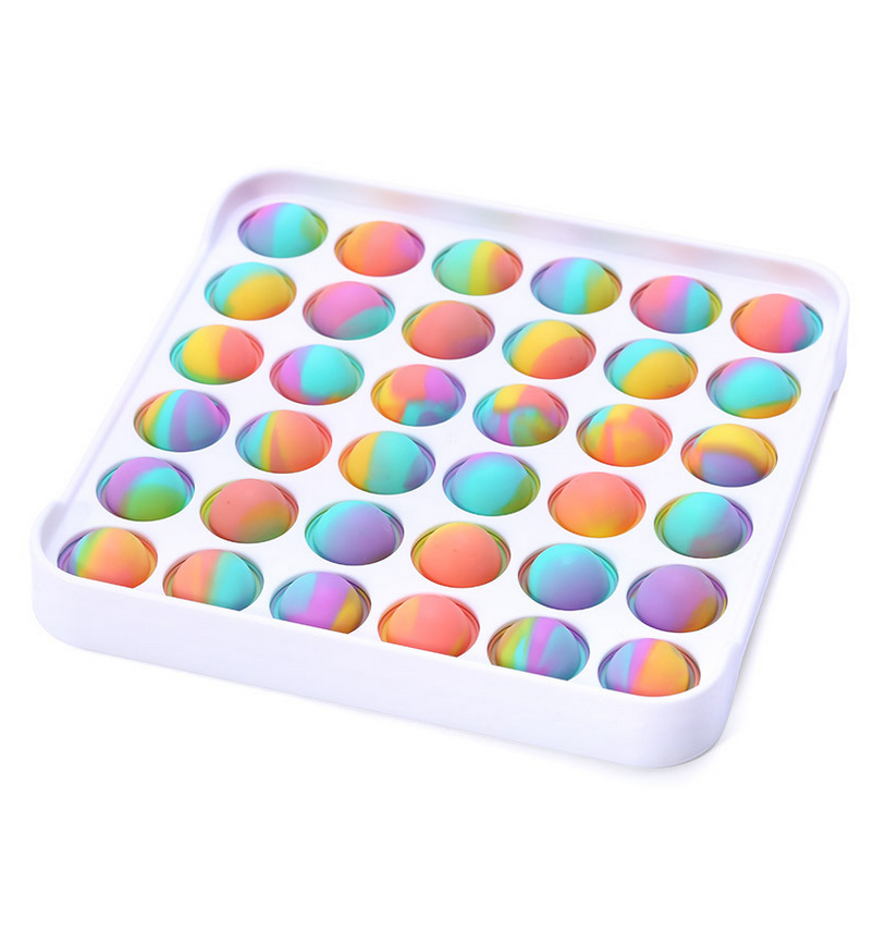 Detail Pop It Kotak Rainbow Nomer 39
