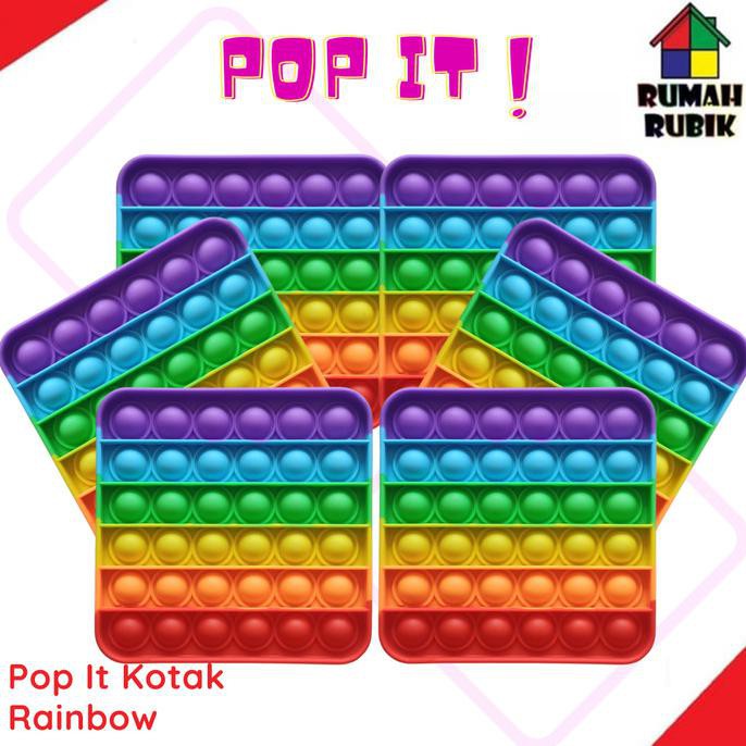 Detail Pop It Kotak Rainbow Nomer 42