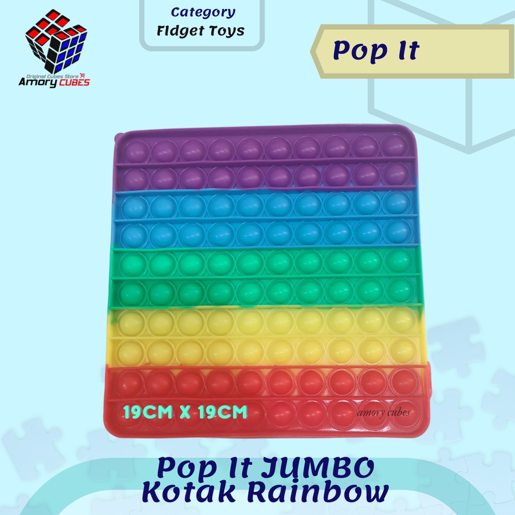 Detail Pop It Kotak Rainbow Nomer 43