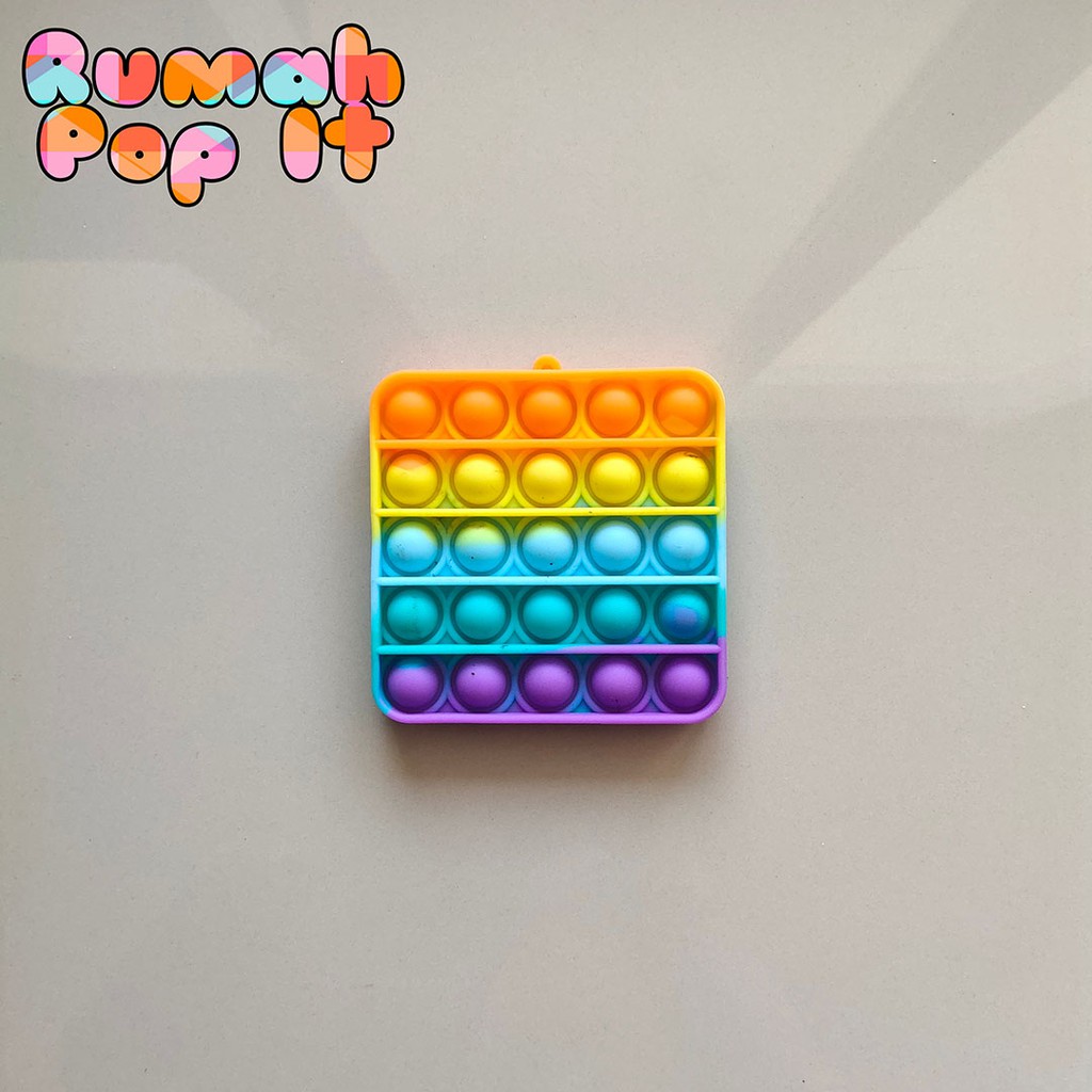 Detail Pop It Kotak Rainbow Nomer 49
