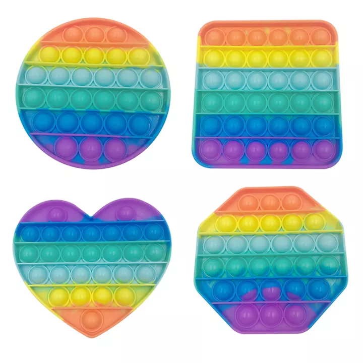 Detail Pop It Kotak Rainbow Nomer 56