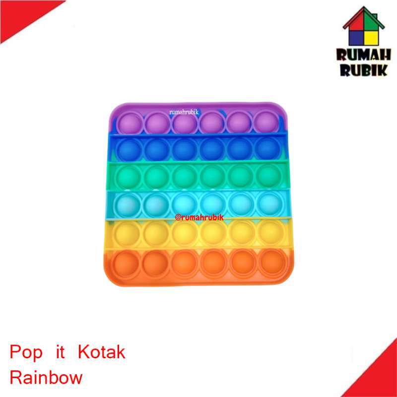 Detail Pop It Kotak Rainbow Nomer 7