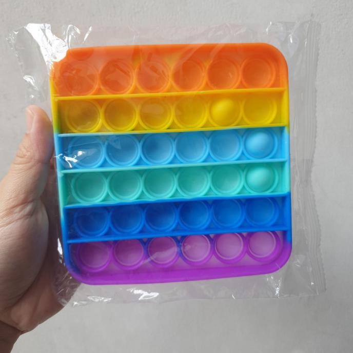 Detail Pop It Kotak Rainbow Nomer 9