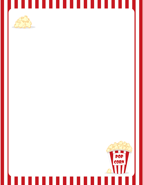 Popcorn Clip Art Border - KibrisPDR