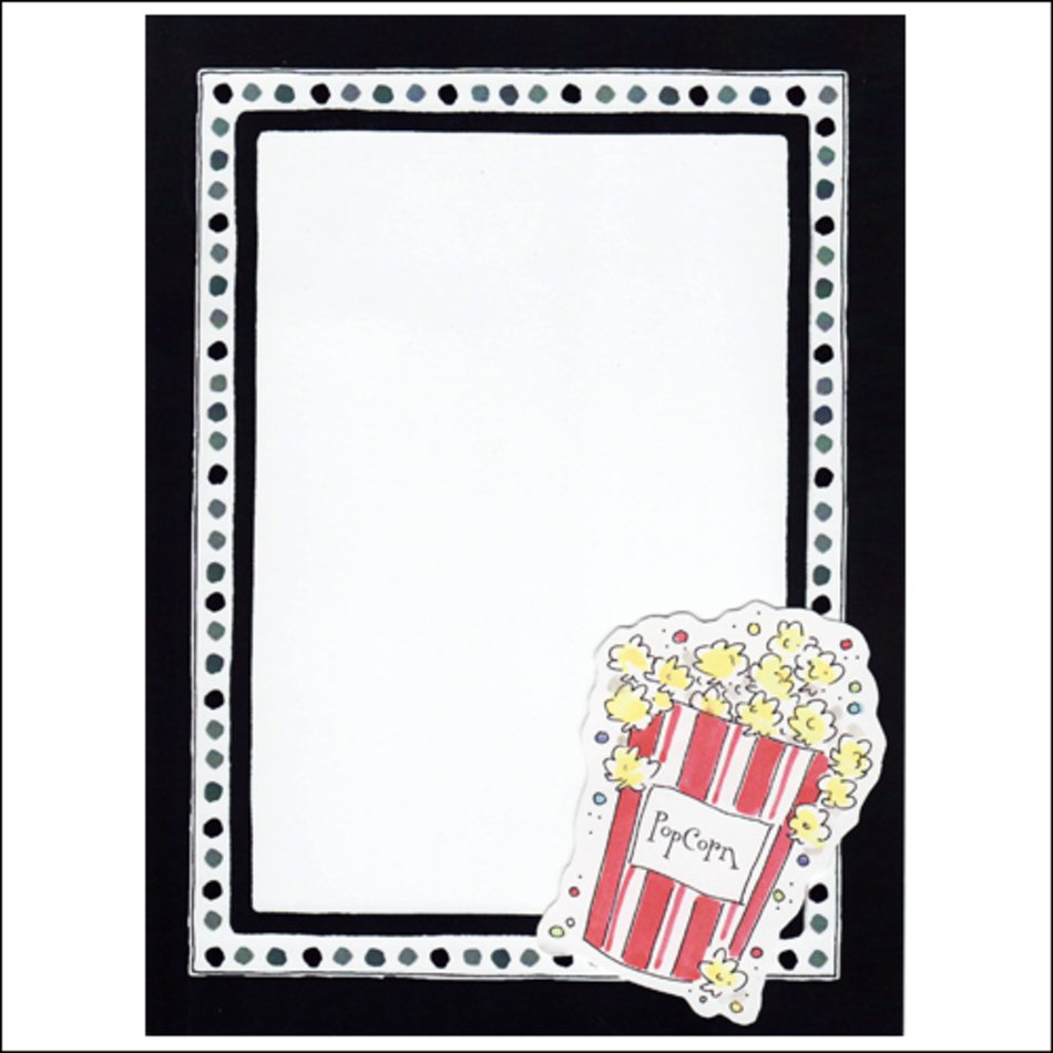 Detail Popcorn Clip Art Border Nomer 12