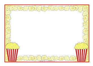 Detail Popcorn Clip Art Border Nomer 13