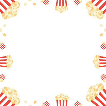 Detail Popcorn Clip Art Border Nomer 3