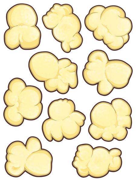 Detail Popcorn Clip Art Border Nomer 24