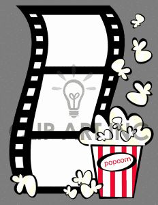 Detail Popcorn Clip Art Border Nomer 38