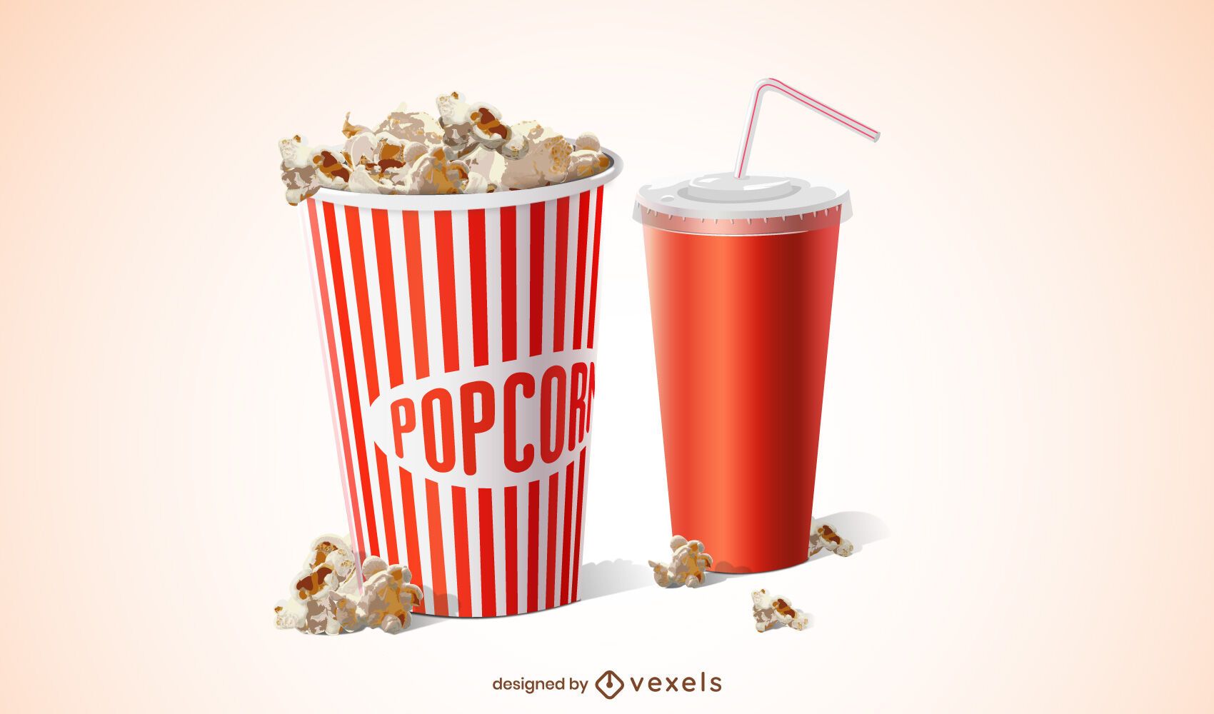 Detail Popcorn Vector Png Nomer 43