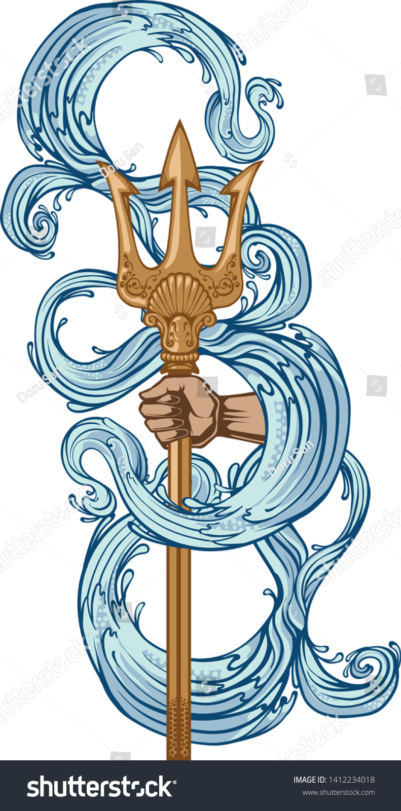 Detail Poseidon Trident Clipart Nomer 17