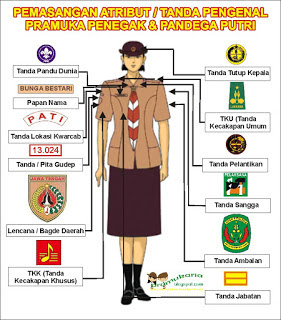 Detail Posisi Emblem Pramuka Nomer 14