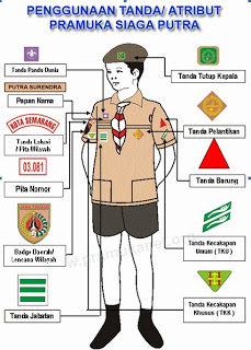 Detail Posisi Emblem Pramuka Nomer 15