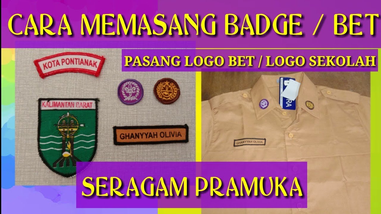 Detail Posisi Emblem Pramuka Nomer 23