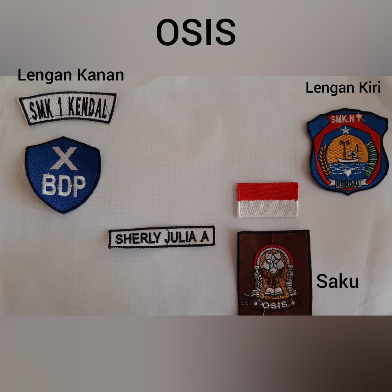 Detail Posisi Emblem Pramuka Nomer 27