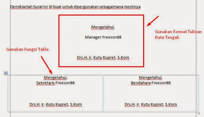 Detail Posisi Tanda Tangan Pada Surat Resmi Nomer 10