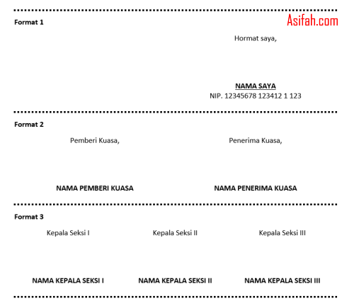 Detail Posisi Tanda Tangan Pada Surat Resmi Nomer 20