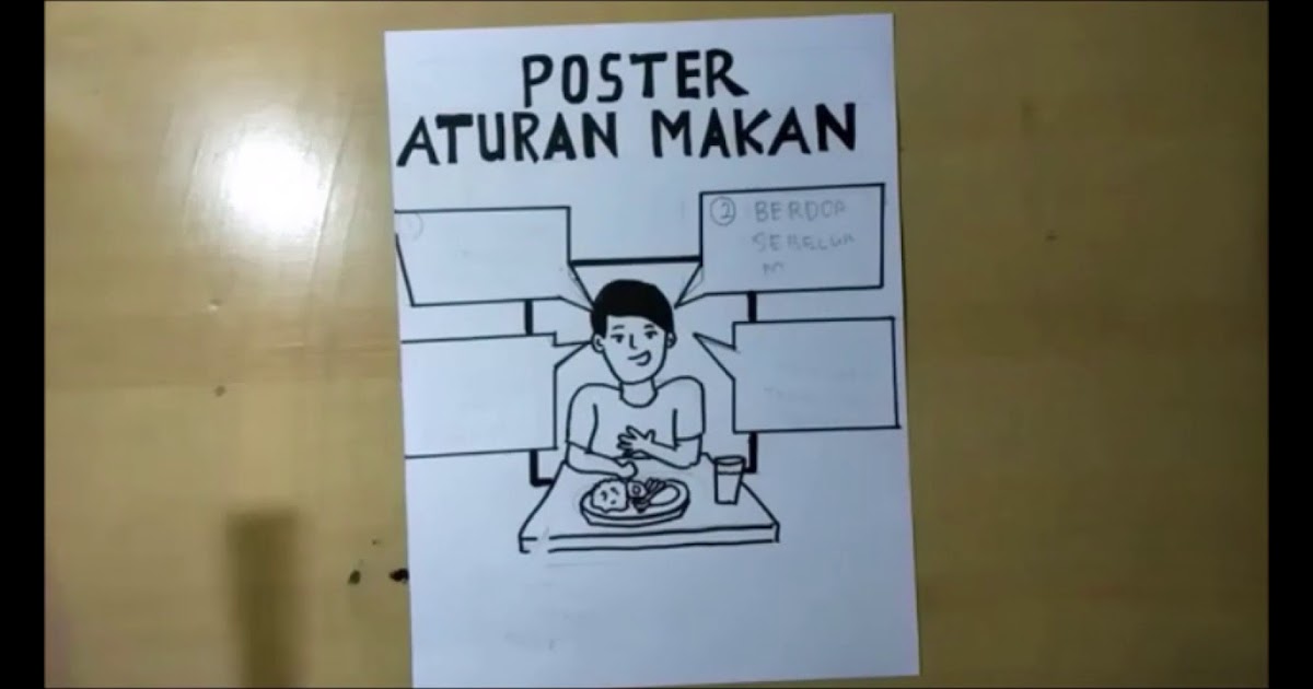 Detail Poster Aturan Makan Di Rumah Nomer 11