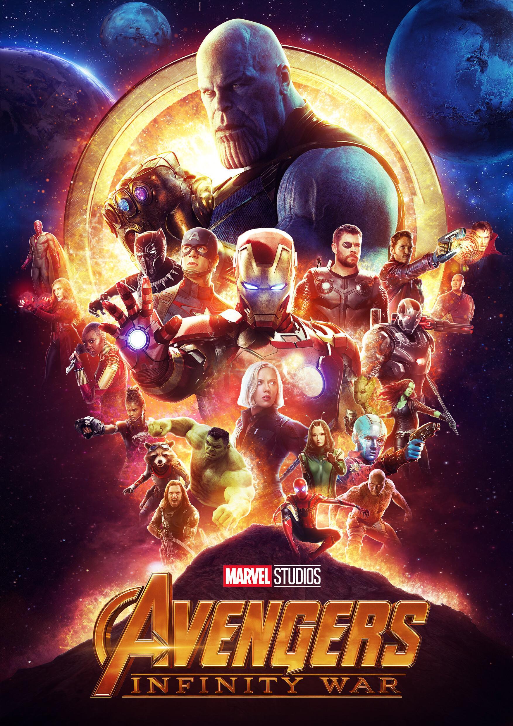 Detail Poster Avengers Infinity War Nomer 31