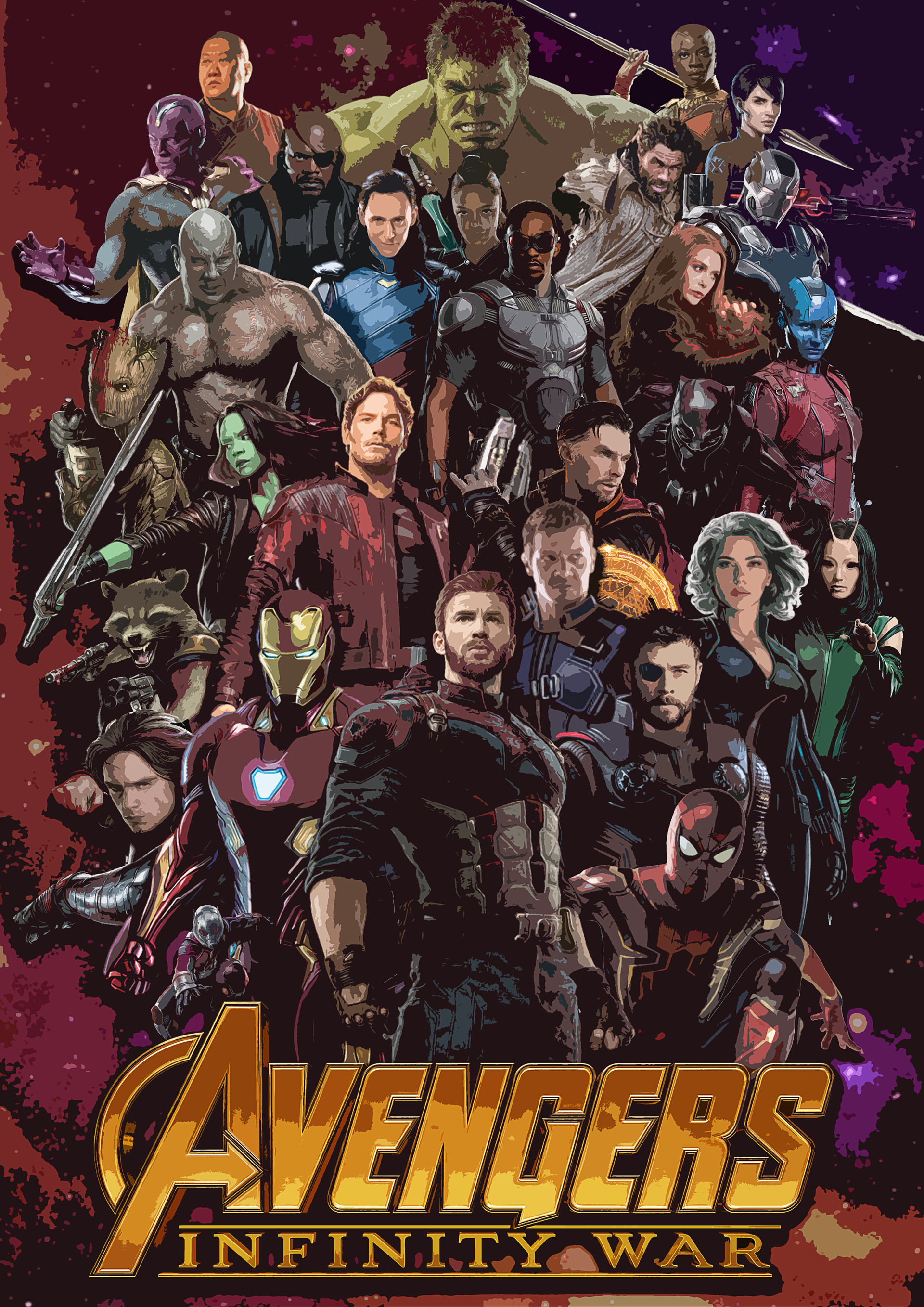 Detail Poster Avengers Infinity War Nomer 39