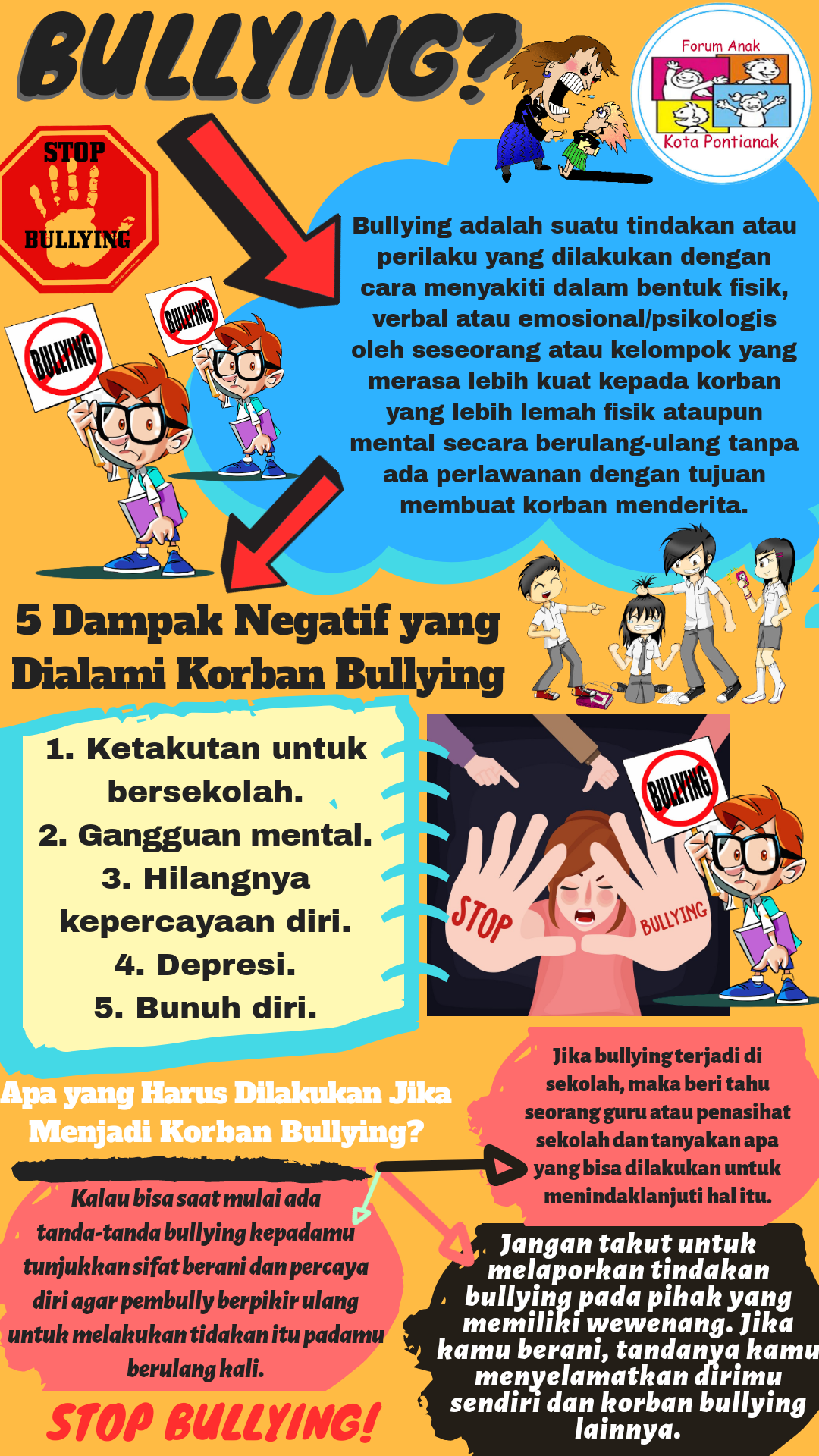 Detail Poster Bullying Di Sekolah Nomer 9