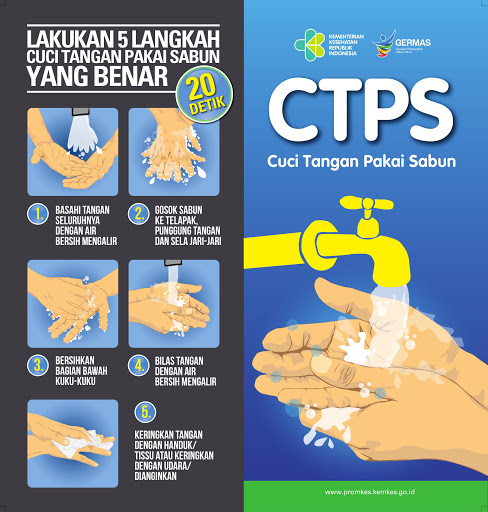 Detail Poster Cuci Tangan 7 Langkah Nomer 17
