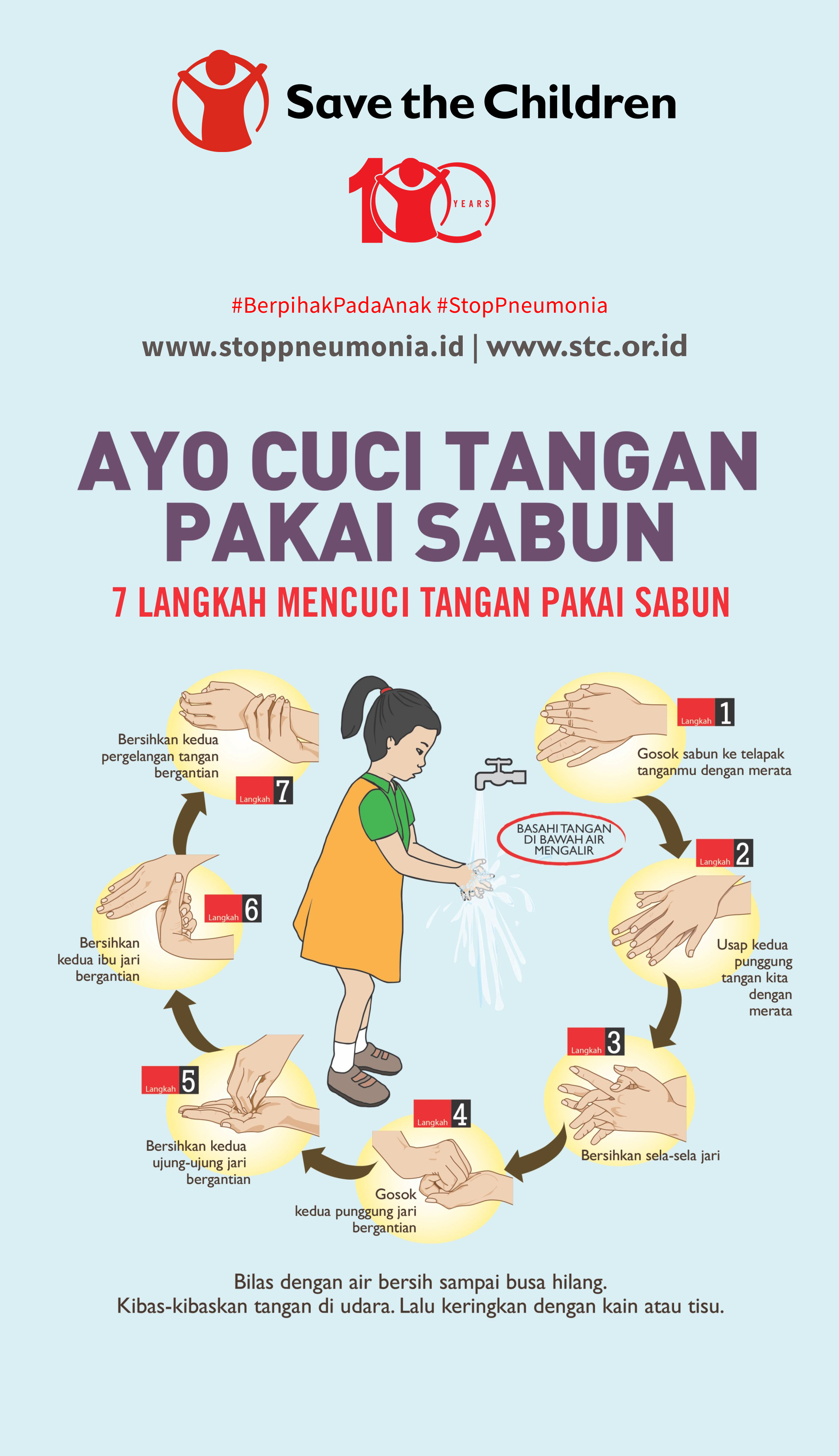 Detail Poster Cuci Tangan 7 Langkah Nomer 18