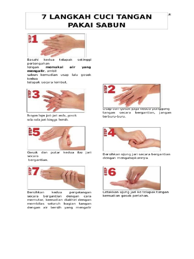 Detail Poster Cuci Tangan 7 Langkah Nomer 38