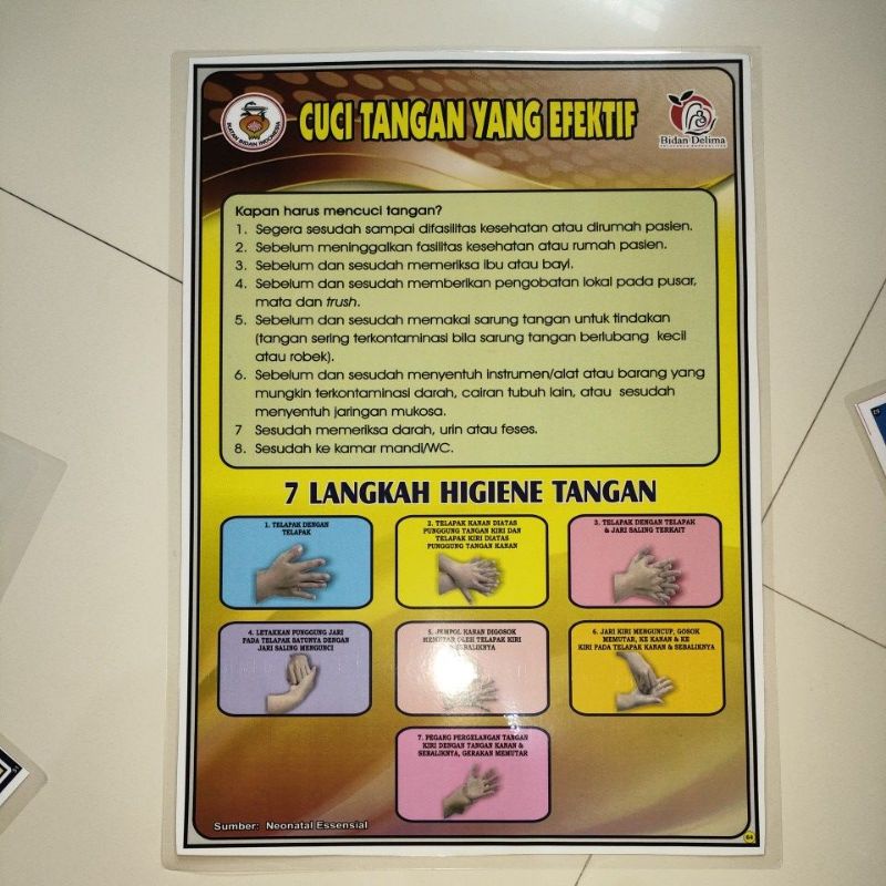 Detail Poster Cuci Tangan 7 Langkah Nomer 39