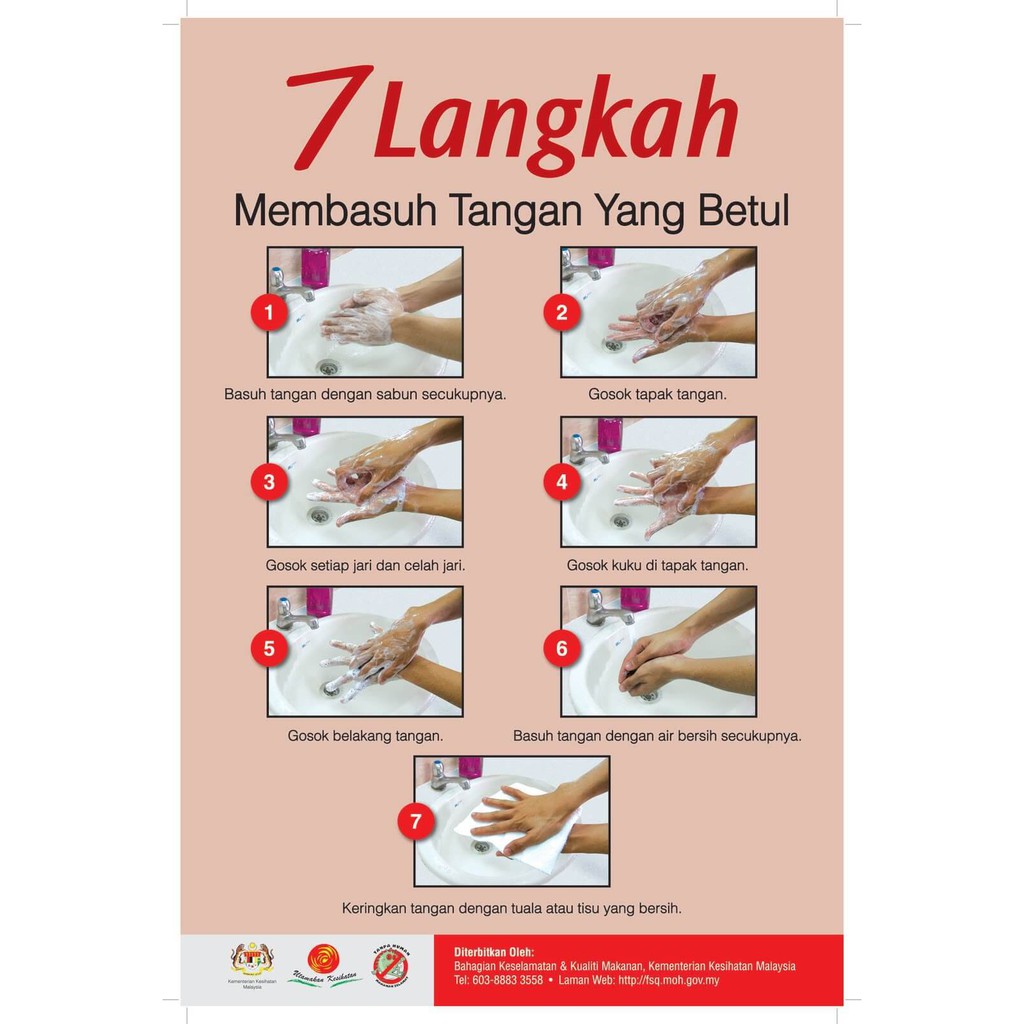 Detail Poster Cuci Tangan 7 Langkah Nomer 9