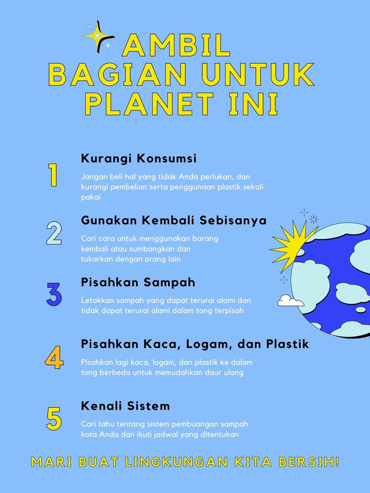 Detail Poster Daur Ulang Sampah Nomer 11