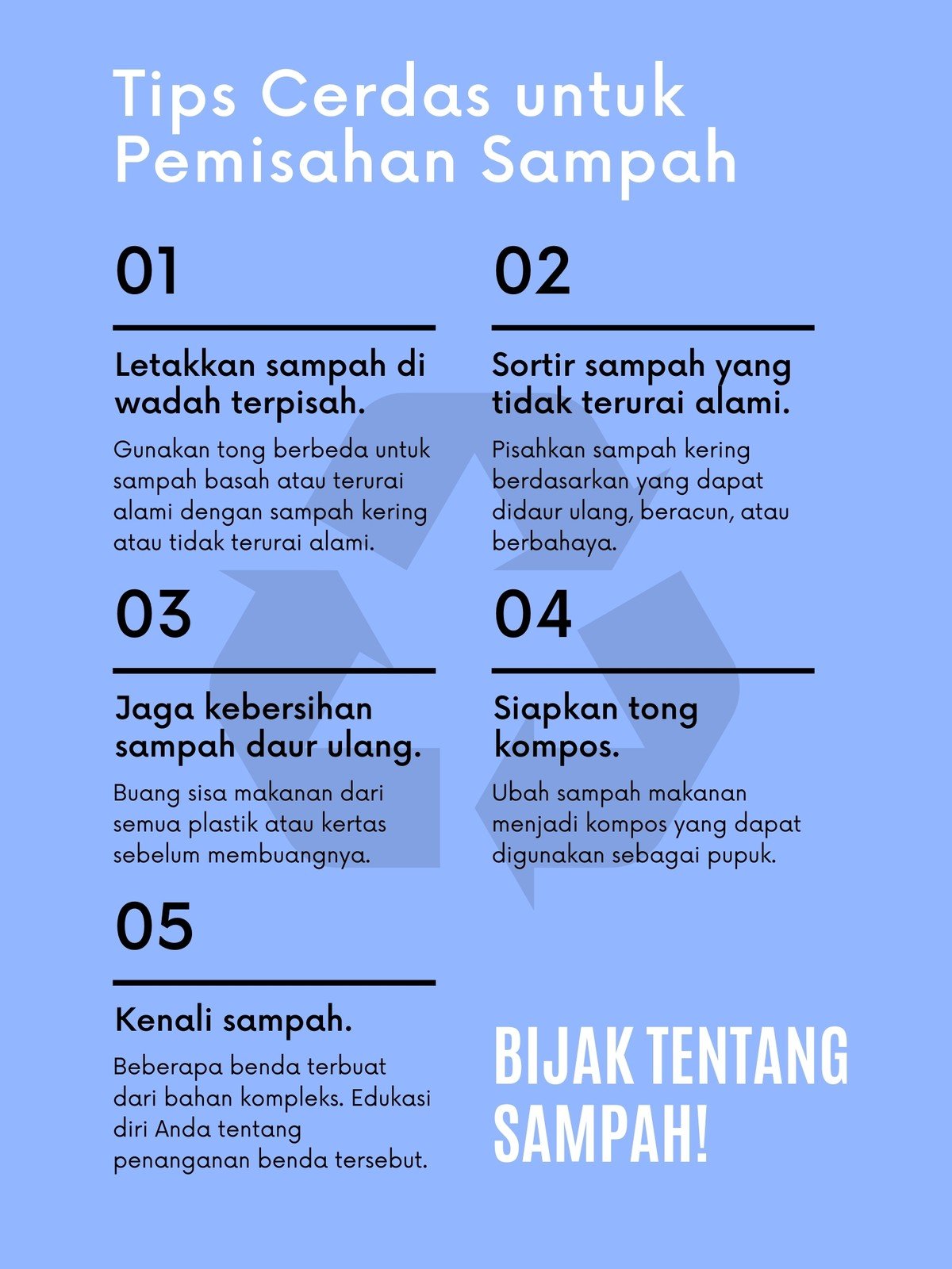 Detail Poster Daur Ulang Sampah Nomer 24