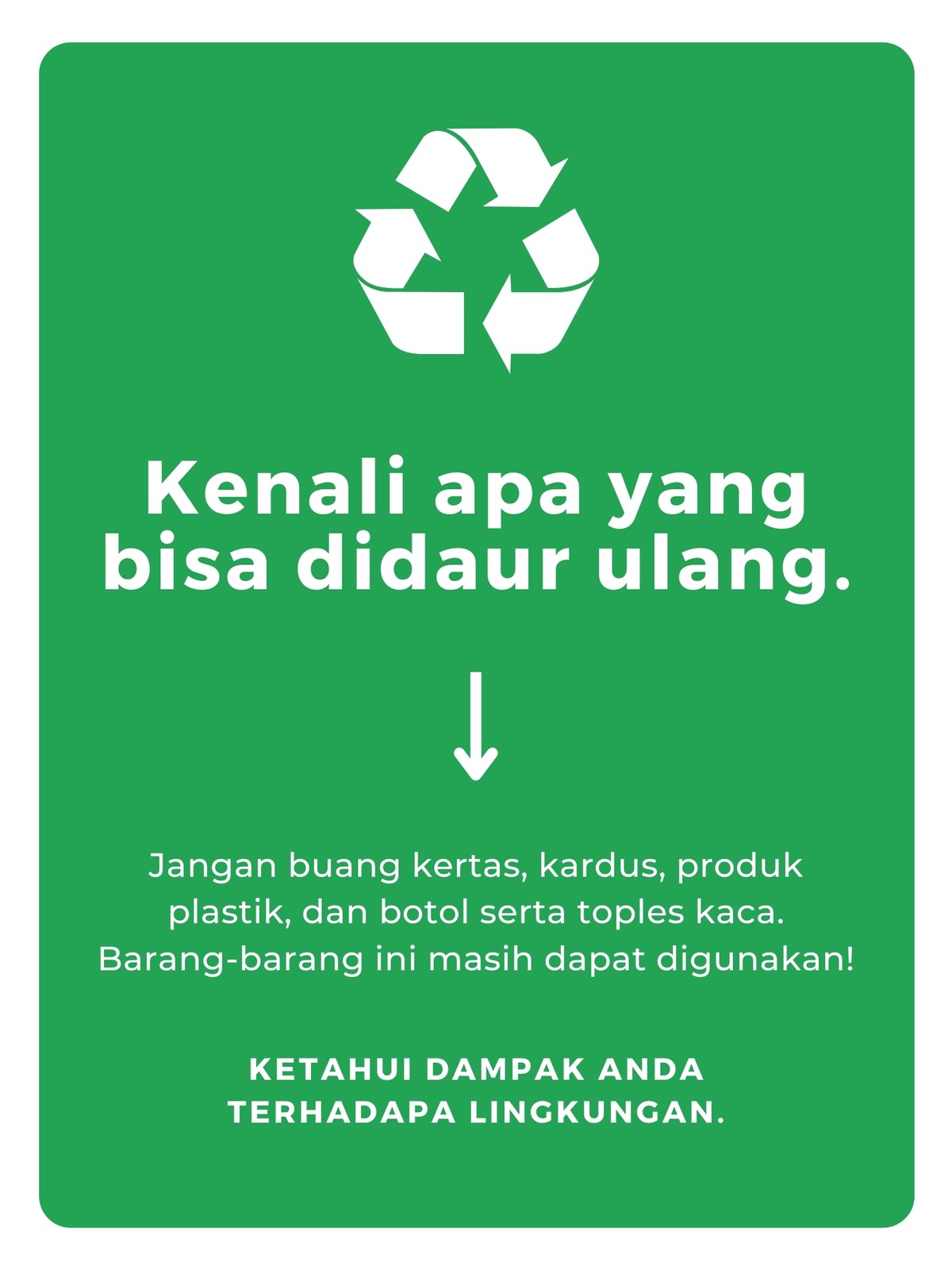 Detail Poster Daur Ulang Sampah Nomer 26