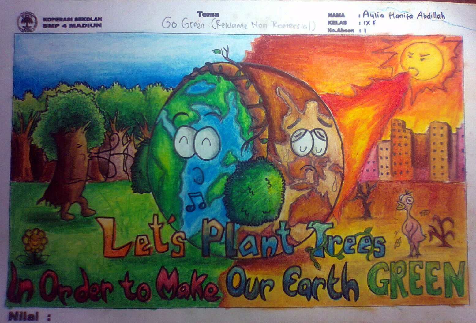 Detail Poster Go Green Bumi Nomer 4