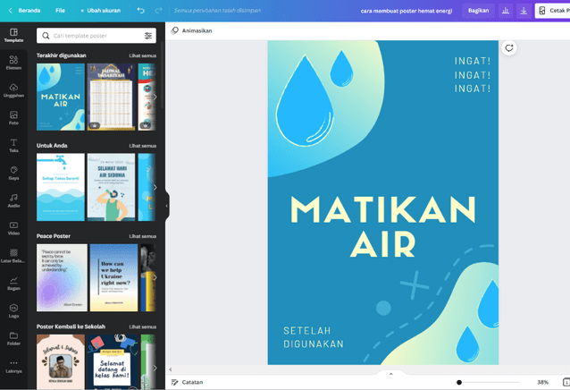 Detail Poster Hemat Air Di Sekolah Nomer 45