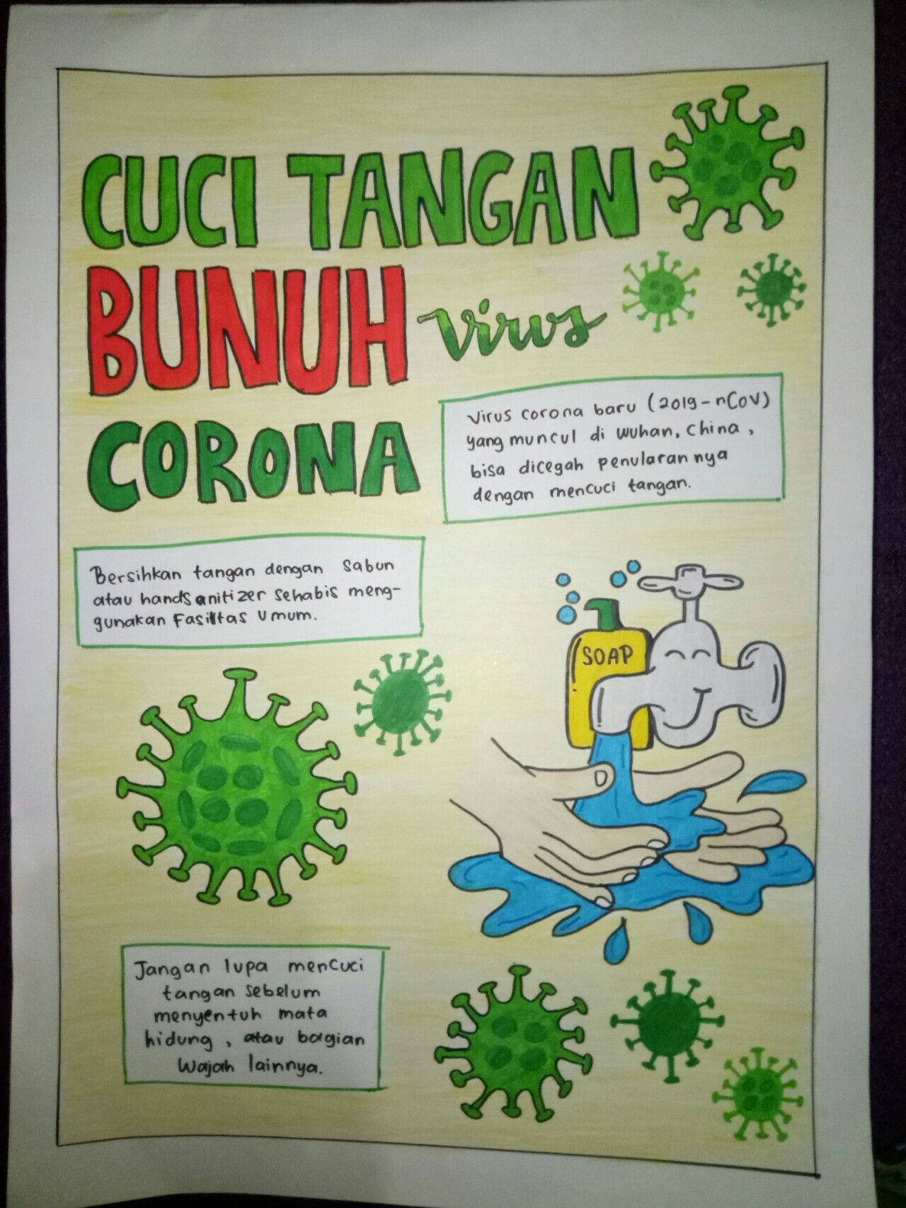 Detail Poster Jangan Lupa Cuci Tangan Dengan Sabun Nomer 7
