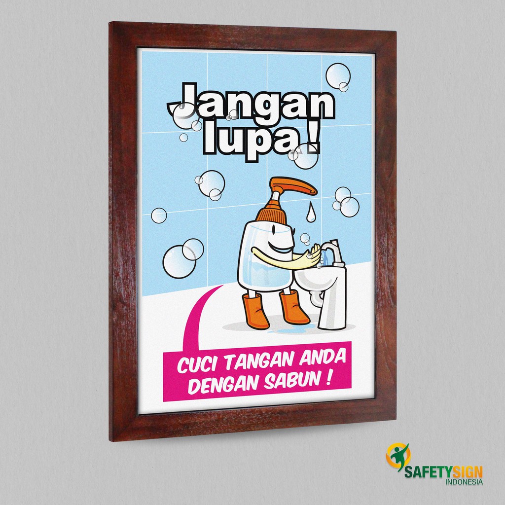 Detail Poster Jangan Lupa Cuci Tangan Dengan Sabun Nomer 2