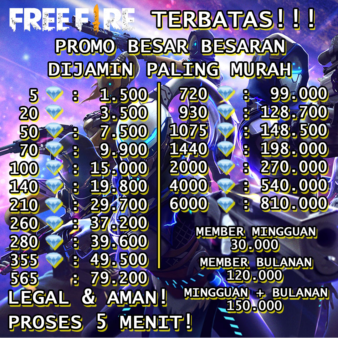 Detail Poster Jualan Diamond Ff Nomer 31