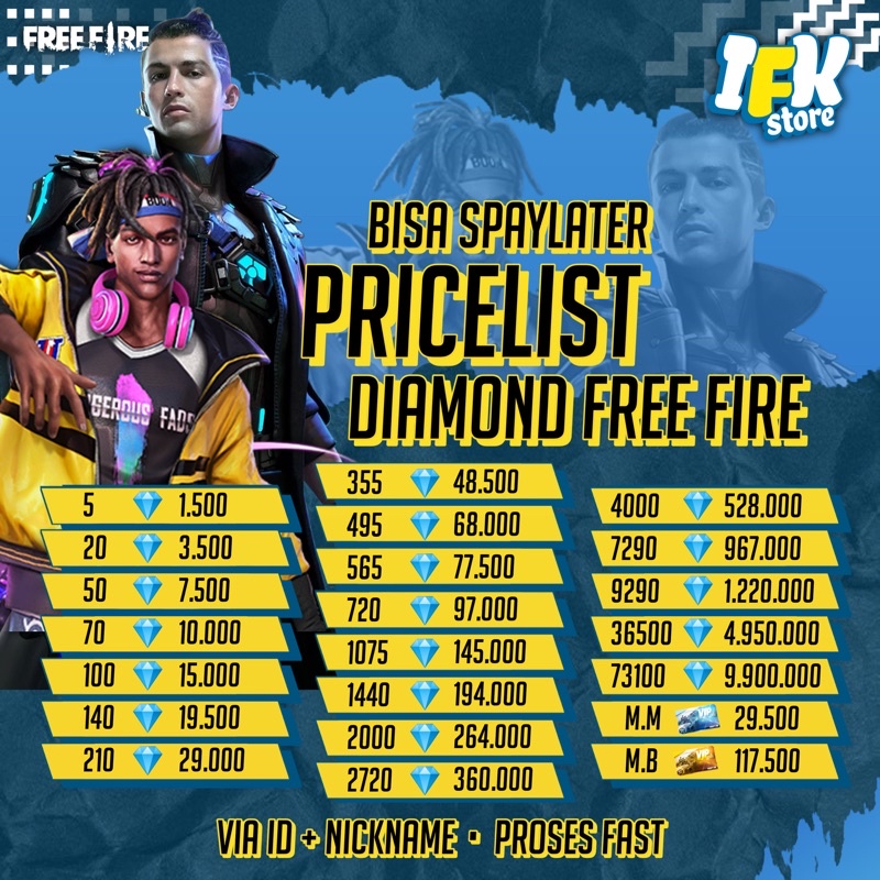 Detail Poster Jualan Diamond Ff Nomer 43