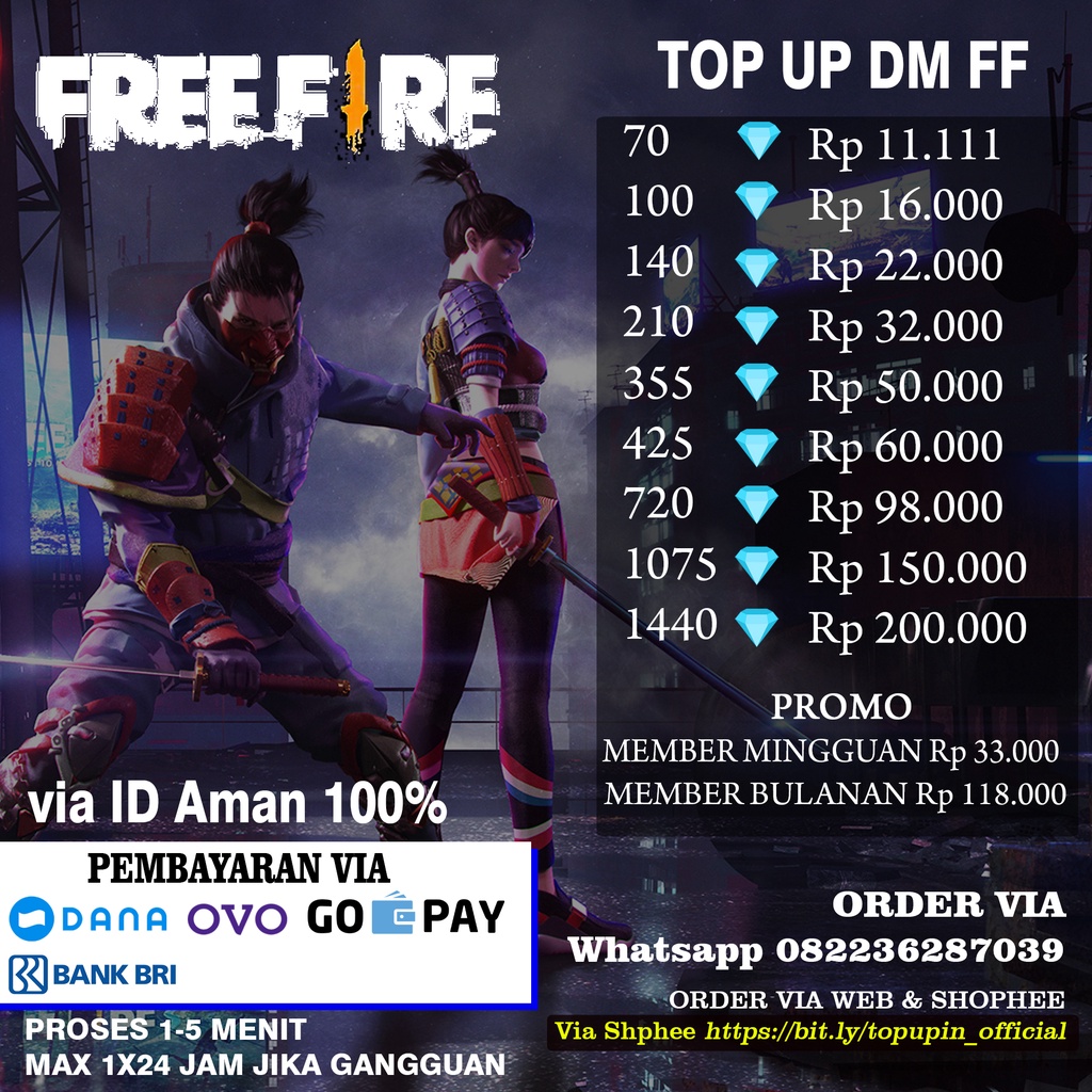 Detail Poster Jualan Diamond Ff Nomer 46