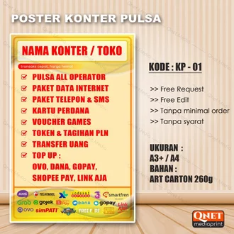 Detail Poster Konter Pulsa Nomer 20