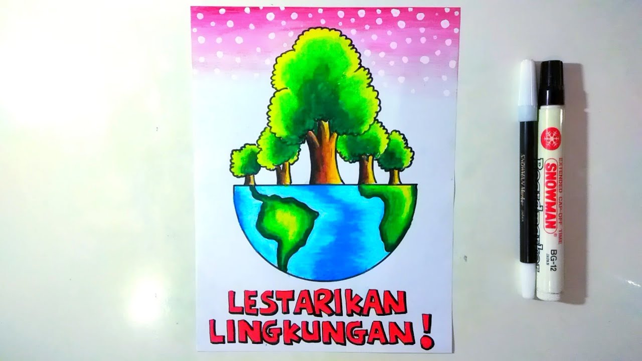 Poster Lingkungan Yang Mudah Digambar - KibrisPDR