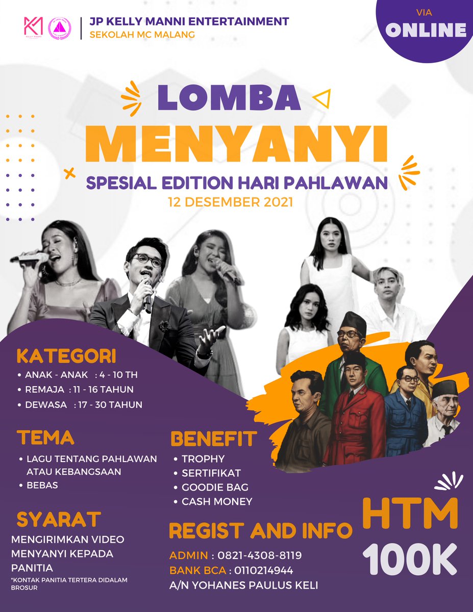 Detail Poster Lomba Menyanyi Nomer 42