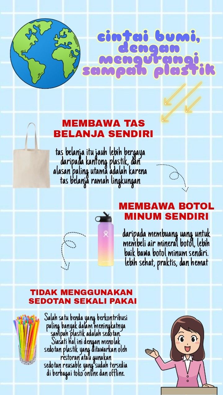 Detail Poster Mengurangi Sampah Plastik Nomer 2