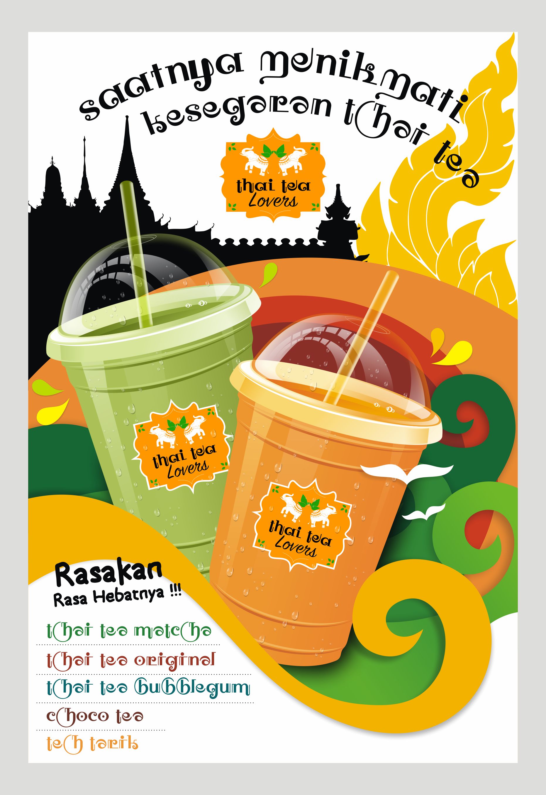 Detail Poster Minuman Thai Tea Nomer 2